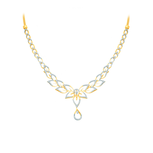 Swirl Diamond Necklace Shree Balaji Diamond