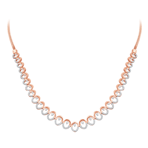 Oval Diamond Necklace Shree Balaji Diamond