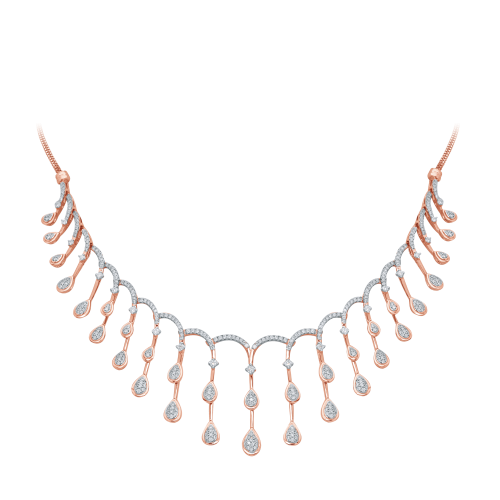 Drop Lariat Diamond Necklace Shree Balaji Diamond