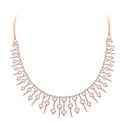 Celestial Leaf Diamond Necklace Shree Balaji Diamond
