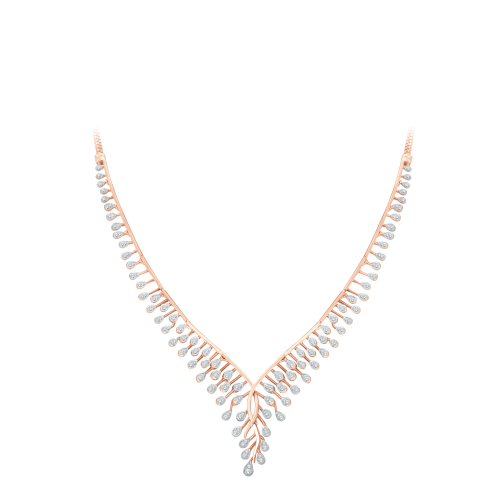 Interlinked Anther Diamond Necklace Shree Balaji Diamond