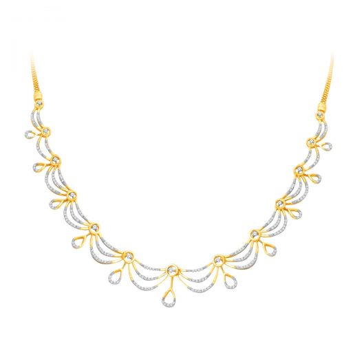 Bridal Light Weight Diamond Necklace Shree Balaji Diamond 2