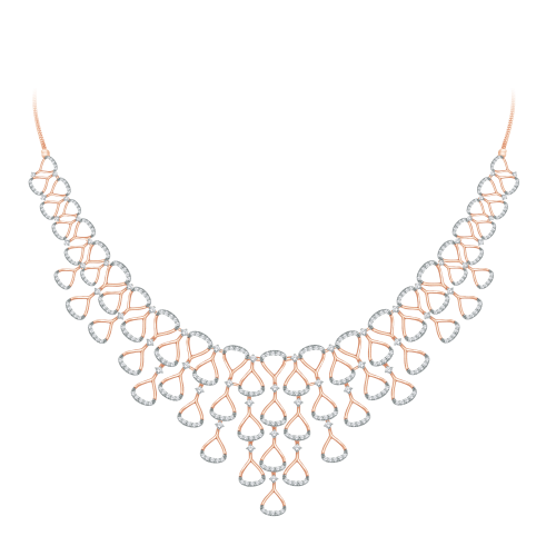 Cluster Diamond Necklace Shree Balaji Diamond