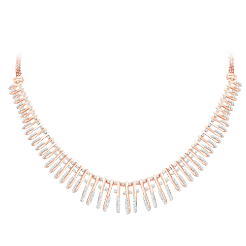 Flock Lariat Diamond Necklace Shree Balaji Diamond