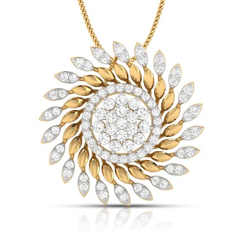 Spiral Diamond Pendant Shree Balaji Diamond