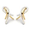 Crescent Diamond Earrings Shree Balaji Diamond 5