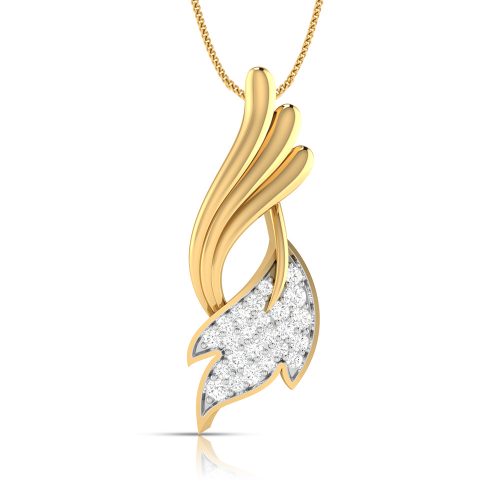 Leafy Diamond Pendant Shree Balaji Diamond