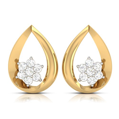 Sleek Diamond Earrings Shree Balaji Diamond