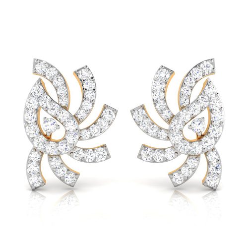 Etheral Spiral Earrings Shree Balaji Diamond