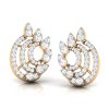 Regal Petal Diamond Earrings Shree Balaji Diamond 2