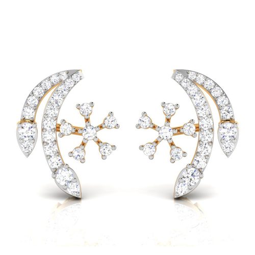 Ornate Kundan Diamond Earrings Shree Balaji Diamond