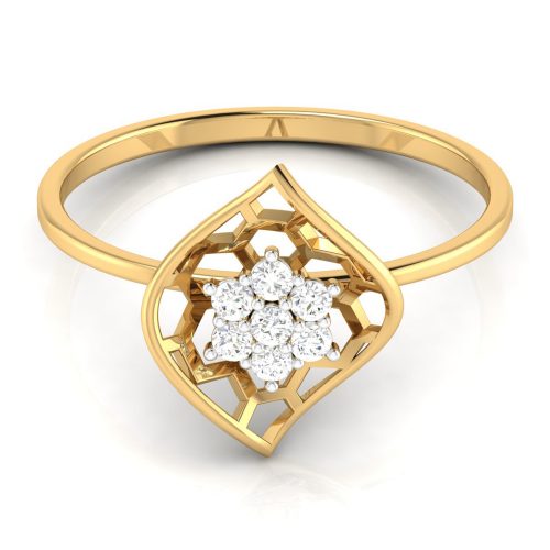 Bloom Curve Ring Shree Balaji Diamond