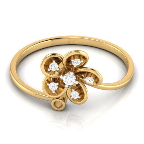 Emerald Floral Diamond Ring Shree Balaji Diamond
