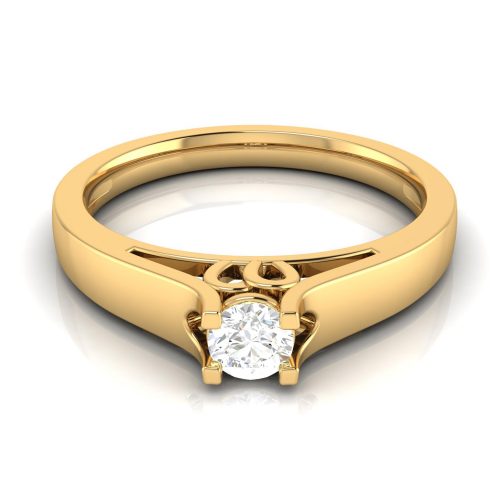Ornate Solitaire Ring Shree Balaji Diamond
