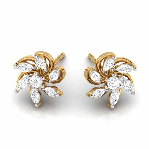 Minakari Diamond Earrings Shree Balaji Diamond