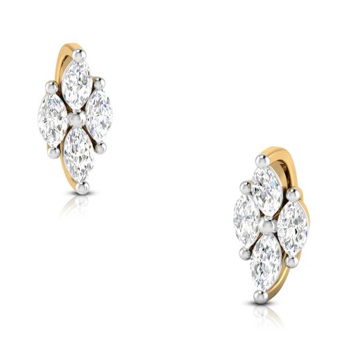 Charm Four Diamond Earrings Shree Balaji Diamond 2