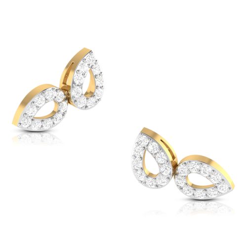 Minimalistic Diamond Earrings Shree Balaji Diamond 2