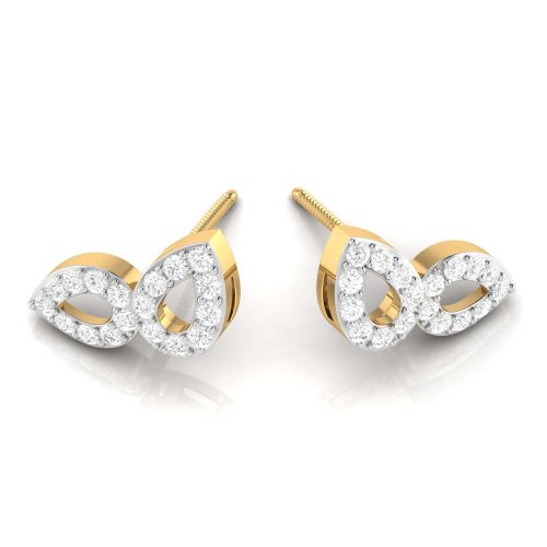Minimalistic Diamond Earrings Shree Balaji Diamond