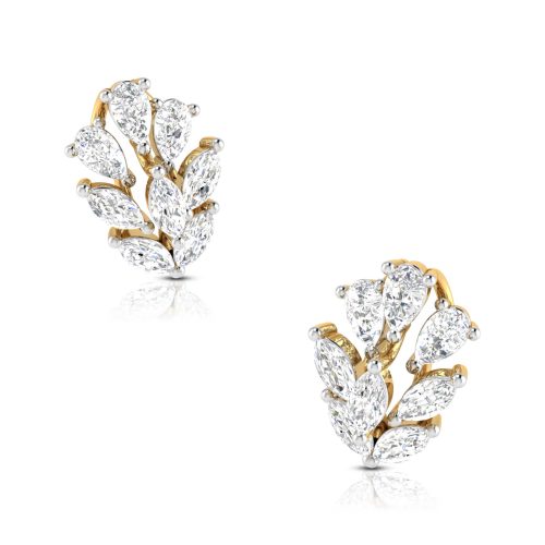 Slender Diamond Earrings Shree Balaji Diamond 2