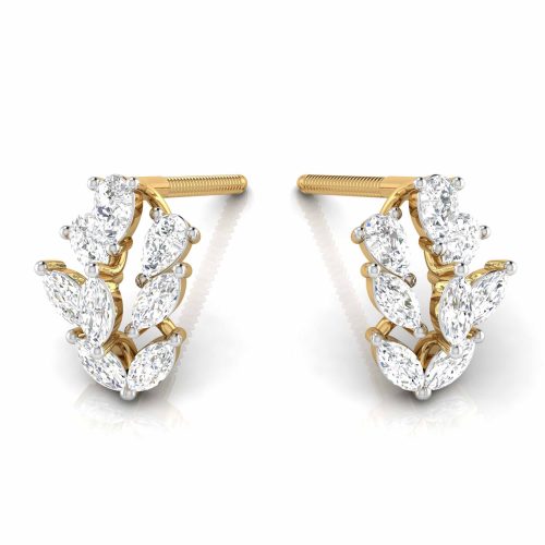 Slender Diamond Earrings Shree Balaji Diamond