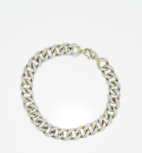 Beautiful Curb Link White Gold Bracelet Shree Balaji Diamond