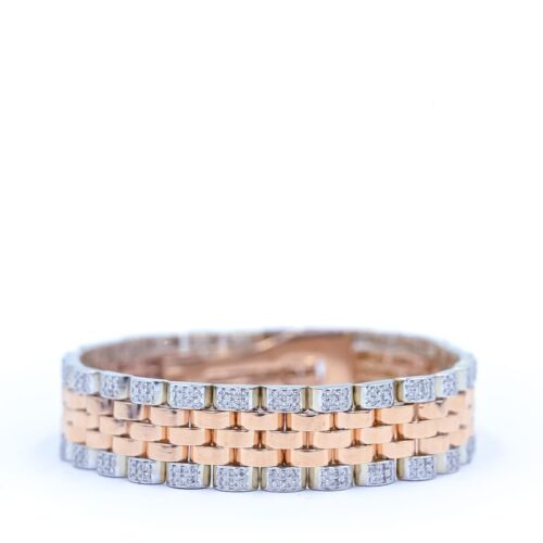 Men’s Two-Tone Chain Bracelet_1 Shree Balaji Diamond