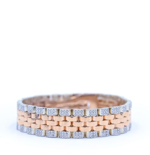 Men’s Two-Tone Chain Bracelet_1 Shree Balaji Diamond