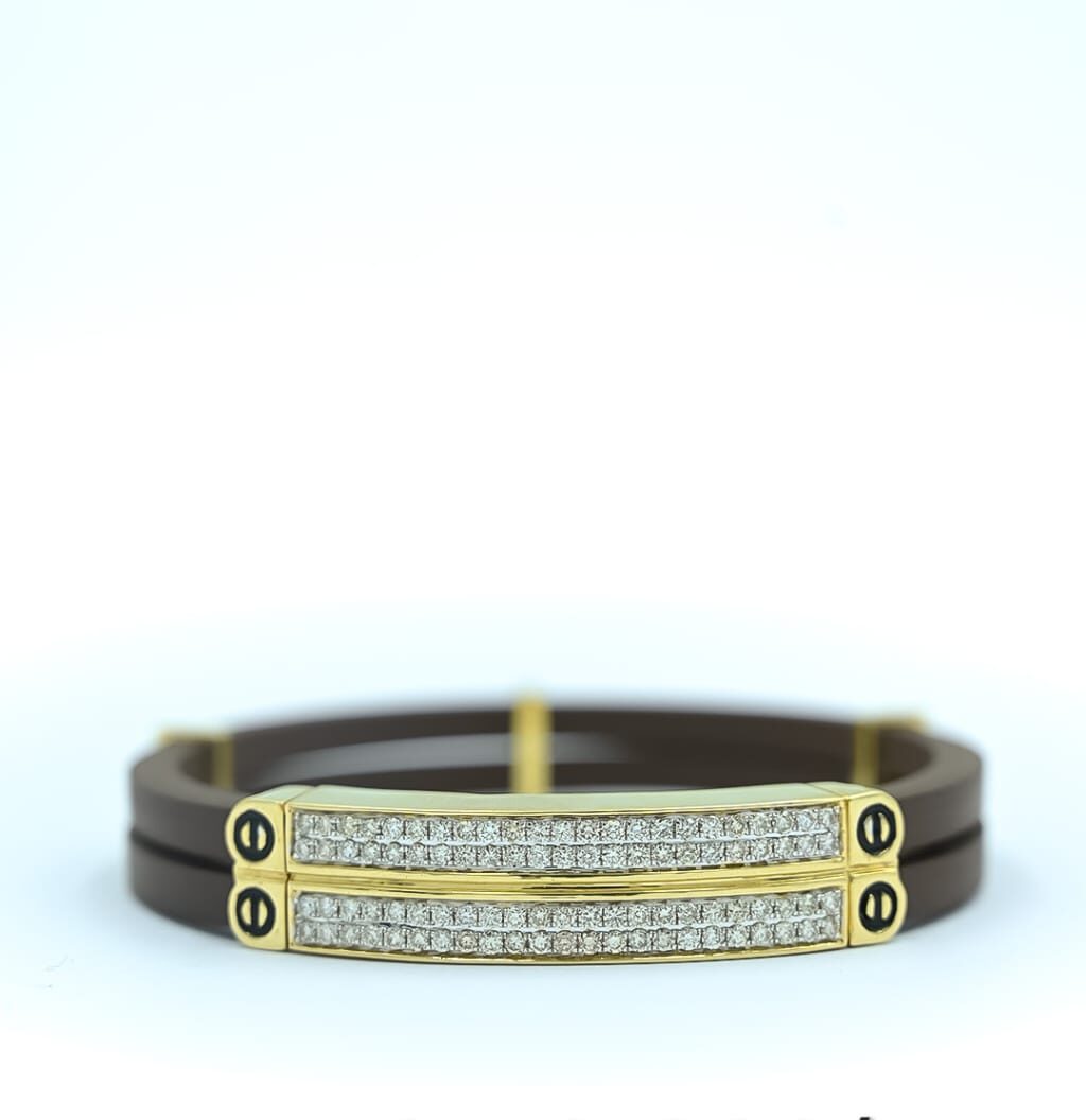 Mens Full White Diamond Bracelet Bangle Tennis XL Pave Link Design 5.16 ct.  24mm | eBay