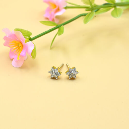 Mini Star Earrings Shree Balaji Diamond