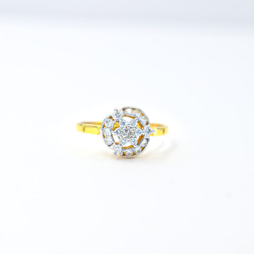 Round Shaped Diamond Ring For Women Shree Balaji Diamond