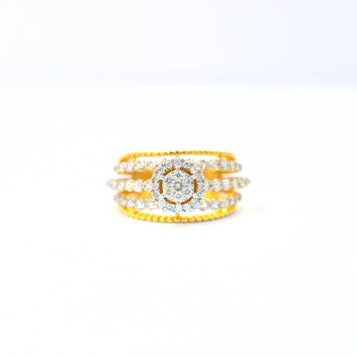 Oval single diamond Ring Shree Balaji Diamond