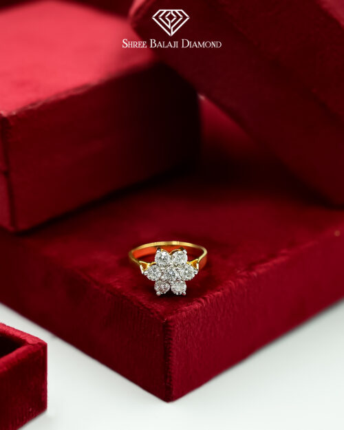 Floral Diamond Ring Shree Balaji Diamond