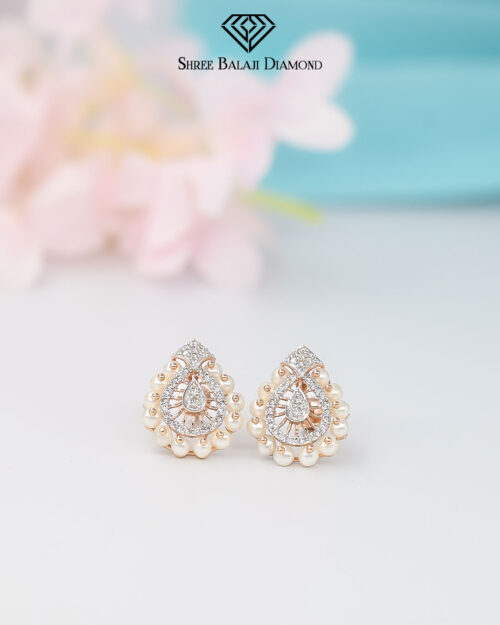 Glittering Diamond Earring Shree Balaji Diamond