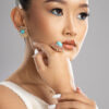Flower Design Diamond Earrings Shree Balaji Diamond 3