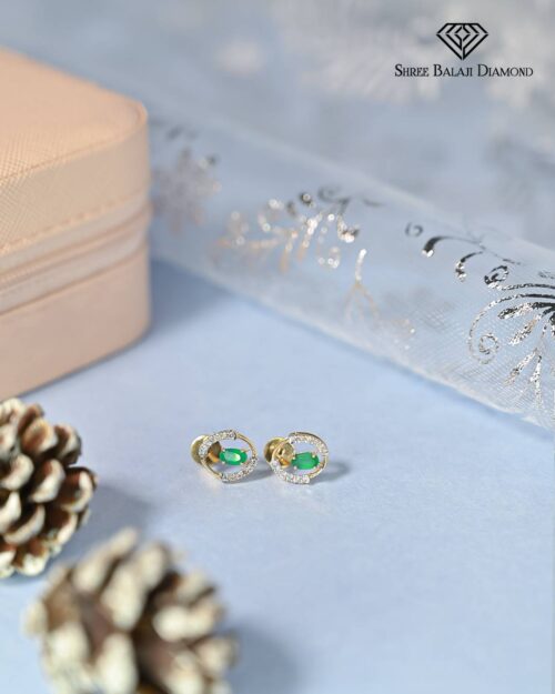 Glitter Diamond Earrings Shree Balaji Diamond