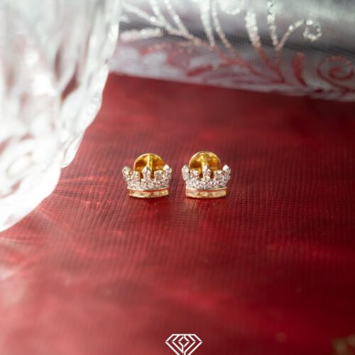 Crown Diamond Earring Shree Balaji Diamond